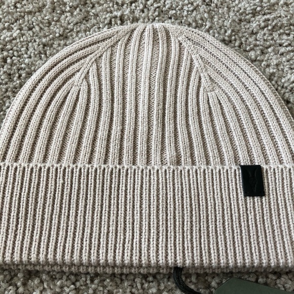 Allsaints Knit Rib Beanie Blush - Picture 5 of 9